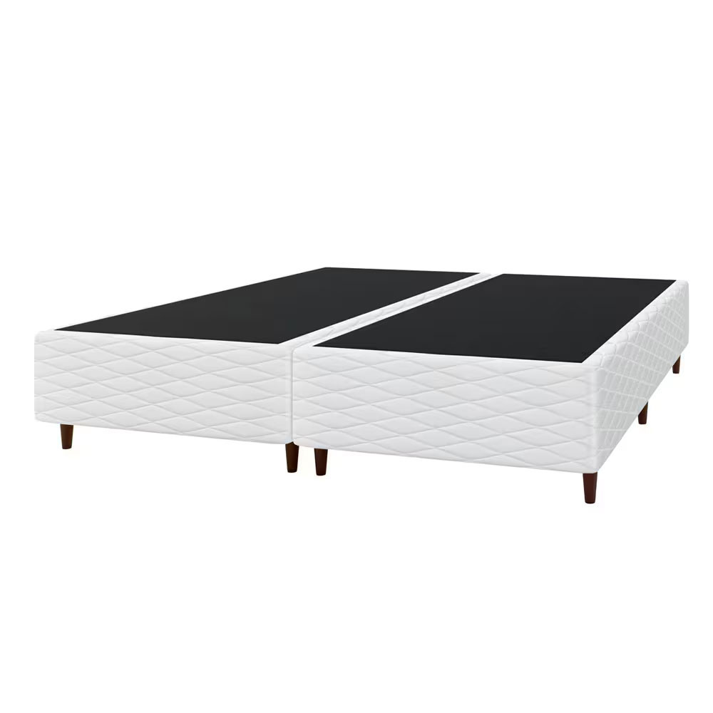 Base Box Queen Size New Itália 38x158x198cm Bipartida Matelassê Umaflex