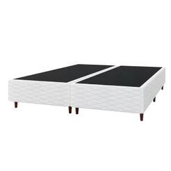 Base Box Queen Size New Itália 38x158x198cm Bipartida Matelassê Umaflex