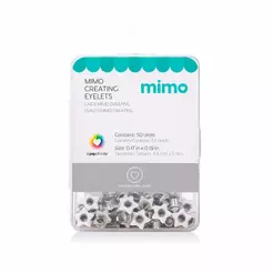 Ilhós Mimo Creating - Estrela - Branco - 5 mm - 50 Unids