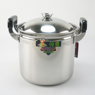 Panela Extra alta de aço inoxidável, panela de sopa espessada aprofundada de grande capacidade, panela de sopa, fogão a 