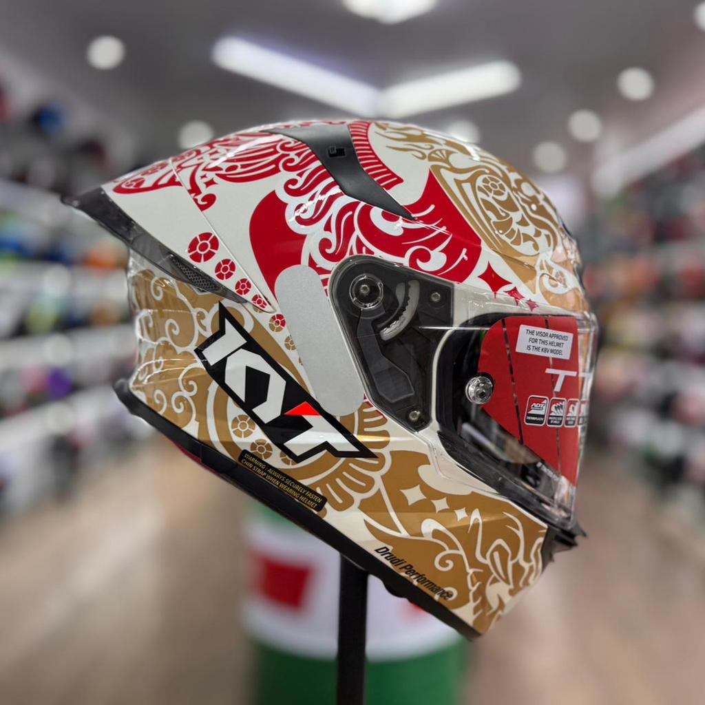 Capacete KYT TT REVO ENEA IDN 2023 WHITE PEARL