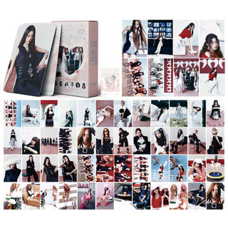 55 peças novo álbum ive Girl Group 4TH EP ive suporte secreto cartão LOMO cartão postal caseiro