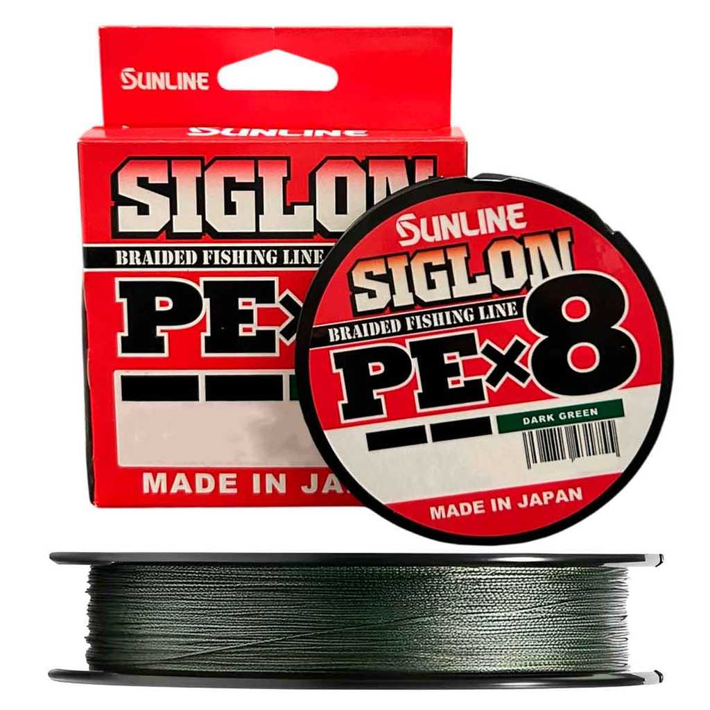 Linha Multifilamento Sunline Siglon x8 Verde Musgo 300M Japonesa Original