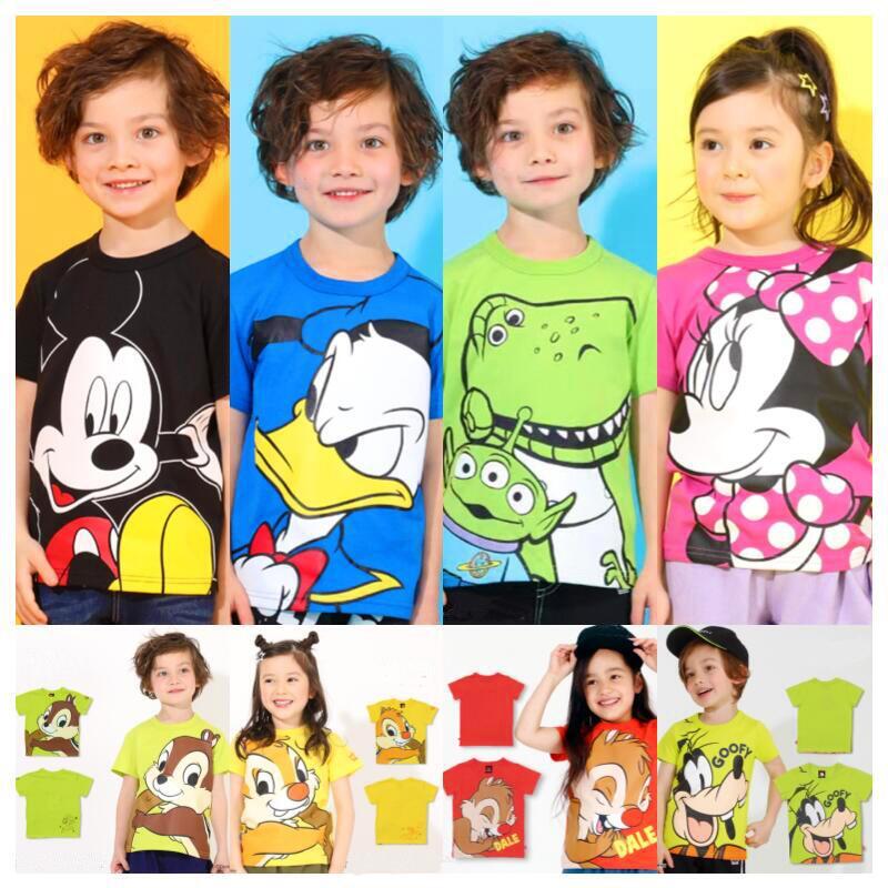 Exportação japonês crianças camiseta de manga curta meninos meninas verão dos desenhos animados puro algodão malha meia 