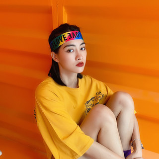 Carta de amor esportes bandana ciclismo correndo Hip Hop dança rua Fitness Yoga impressão colorida elástico Headwear