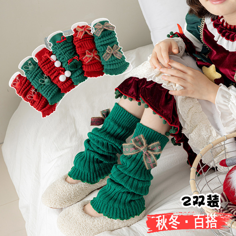 Meninas meias de comércio exterior meias de natal primavera outono inverno crianças Leggings quentes meias bebê bezerro 