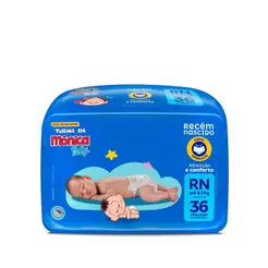 Fralda Turma da Mônica Baby Jumbo RN com 36un