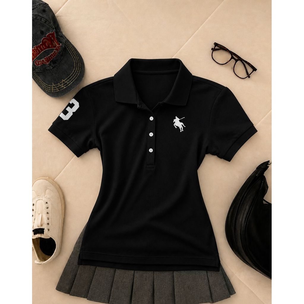 Camisa Polo Feminina Malha Piquet — imagem 2 de 2