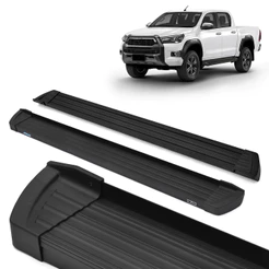Estribo Slim Hilux 2016/... Cabine Dupla Preto