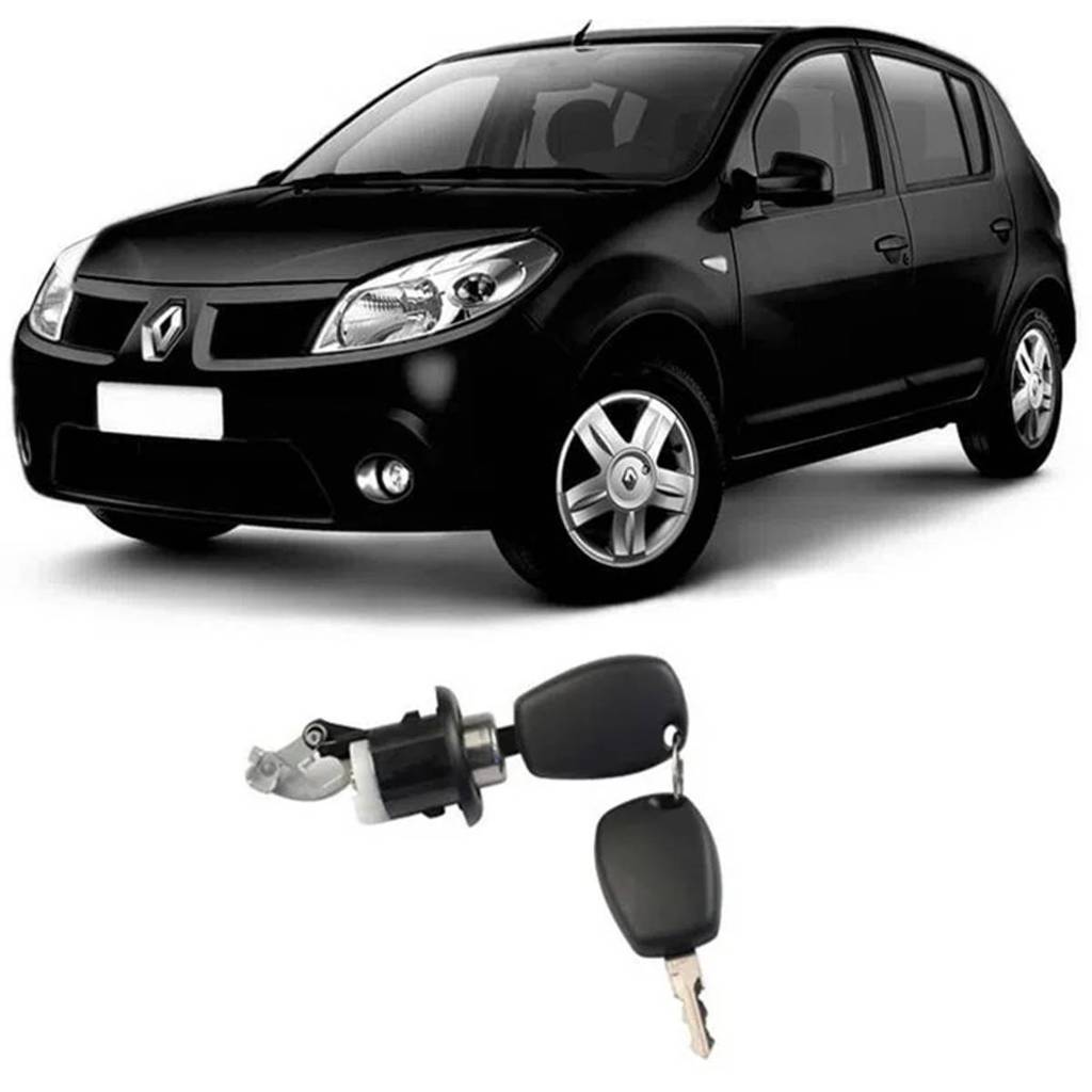 MIOLO CILINDRO BOTAO CHAVE PORTA MALAS SANDERO 07 08 A 2014