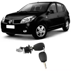 MIOLO CILINDRO BOTAO CHAVE PORTA MALAS SANDERO 07 08 A 2014