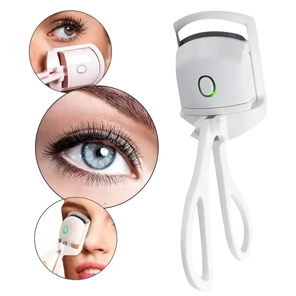 Curvador Modelador Cílios Elétrico Curvex Aquecedor Longa Duraçao Maquiagem