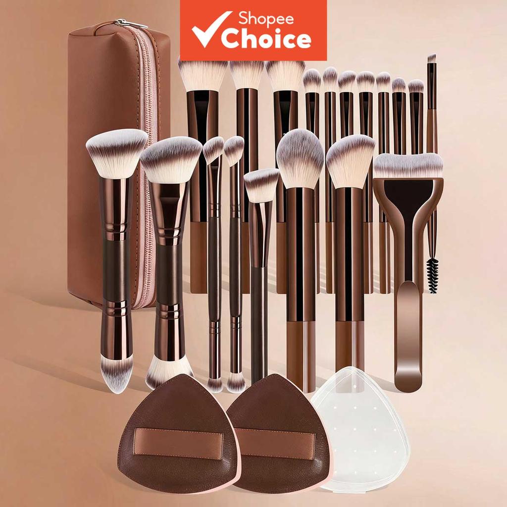 Conjunto De Pincéis De Maquiagem Profissional 6 10 18 22 Peças , Kit De Ferramentas Multifuncional Portátil Para Viagem