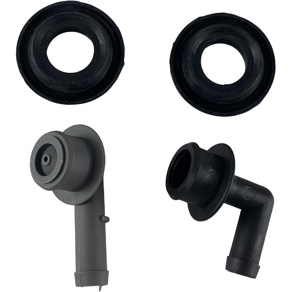 53013360AA CONJUNTO DE COTOVELO E ANILHAS PARA VÁLVULA DE VENTILAÇÃO PCV CCV 2x Cotovelos de Válvula de Ventilação PCV C