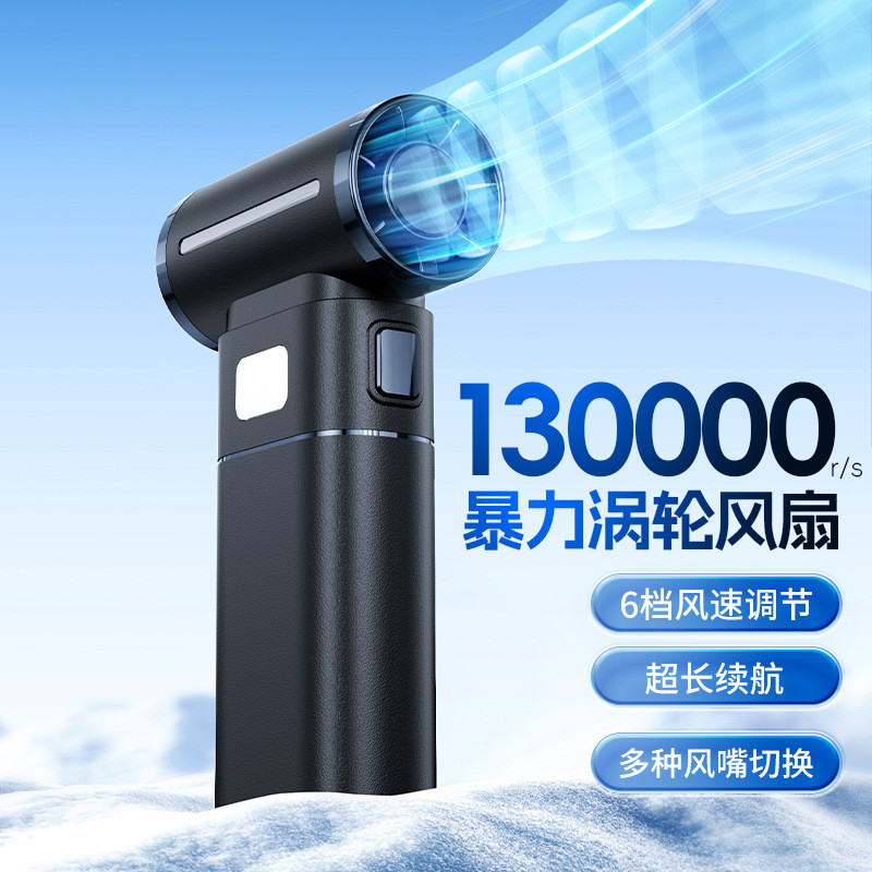 Mini ventilador turbo compacto e potente, ventilador portátil de mão, ventilador de pescoço, ventilador de cintura para 