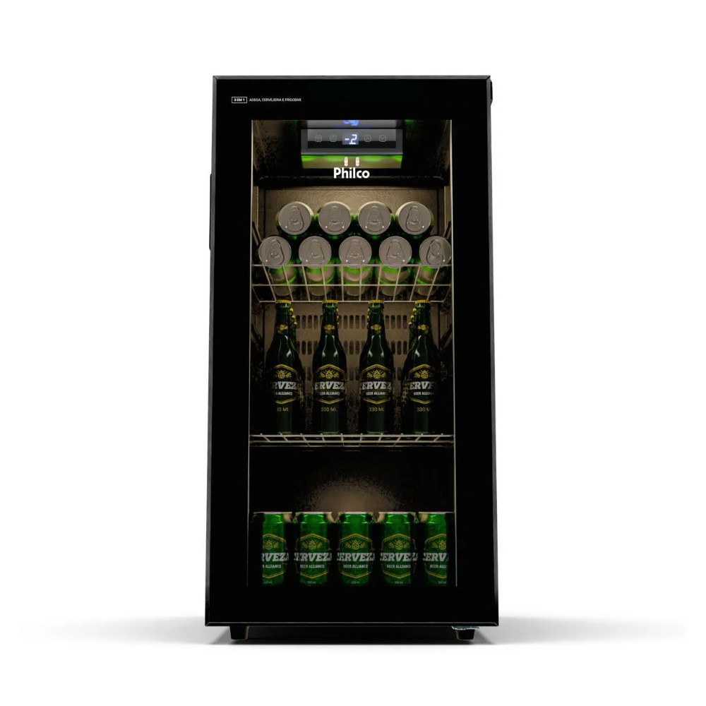 Cervejeira Vertical Philco  96L  3 em 1 Cervejeira /Frigobar/Adega PCV09A - 127v