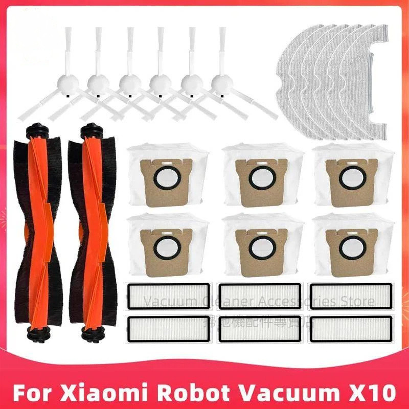 Para Xiaomi Robot Vacuum X10 B102GL Robô Aspirador Acessórios Escova Lateral Pri