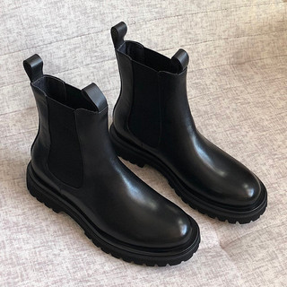 Chelsea botas masculinas de cano alto botas de cigarro britânico botas de algodão de inverno botas Martin de lã botas ma