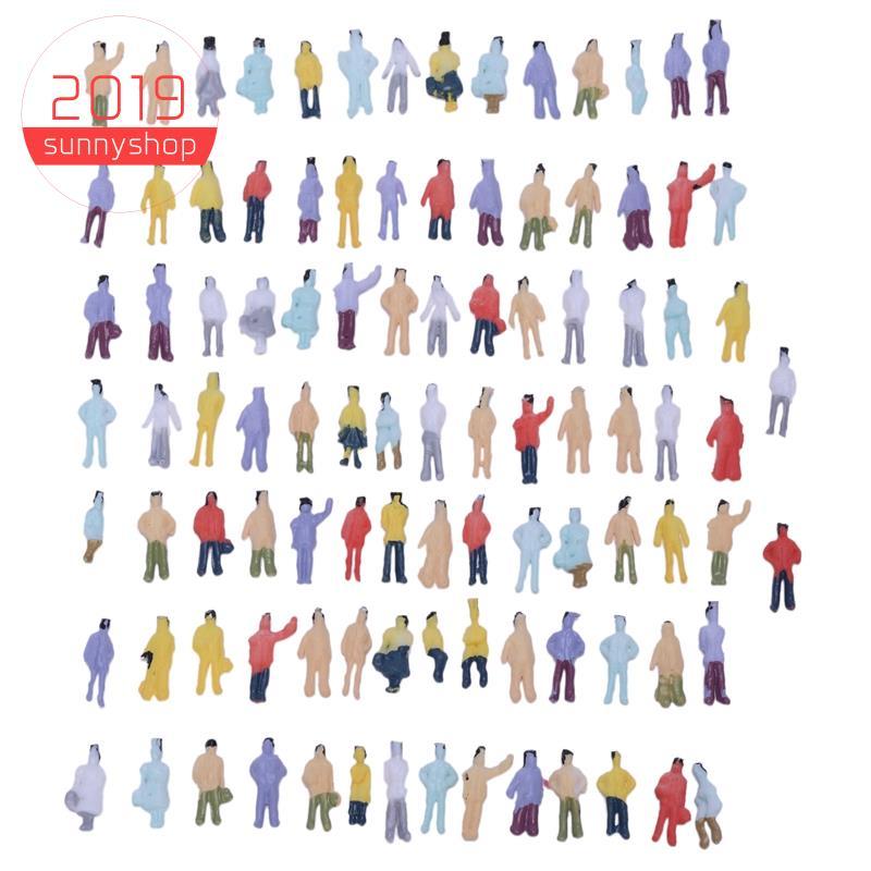 [Bestseller S] Novo Modelo Pintado De 100 Peças Trem Pessoas Figuras Escala N (1 A 150)