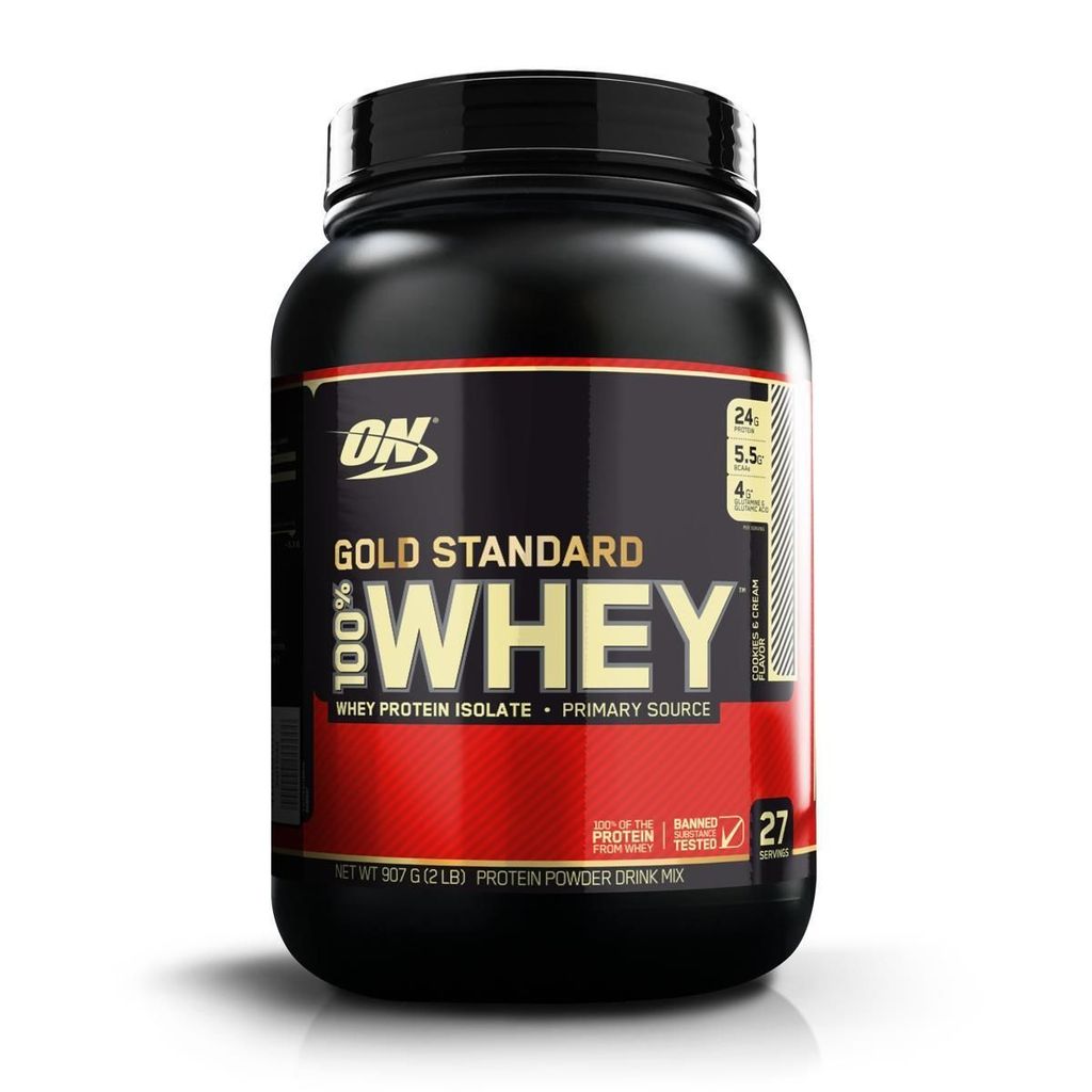 Whey Protein 100% Gold Standard - 909g Cookeis & Cream - Optimum Nutrition