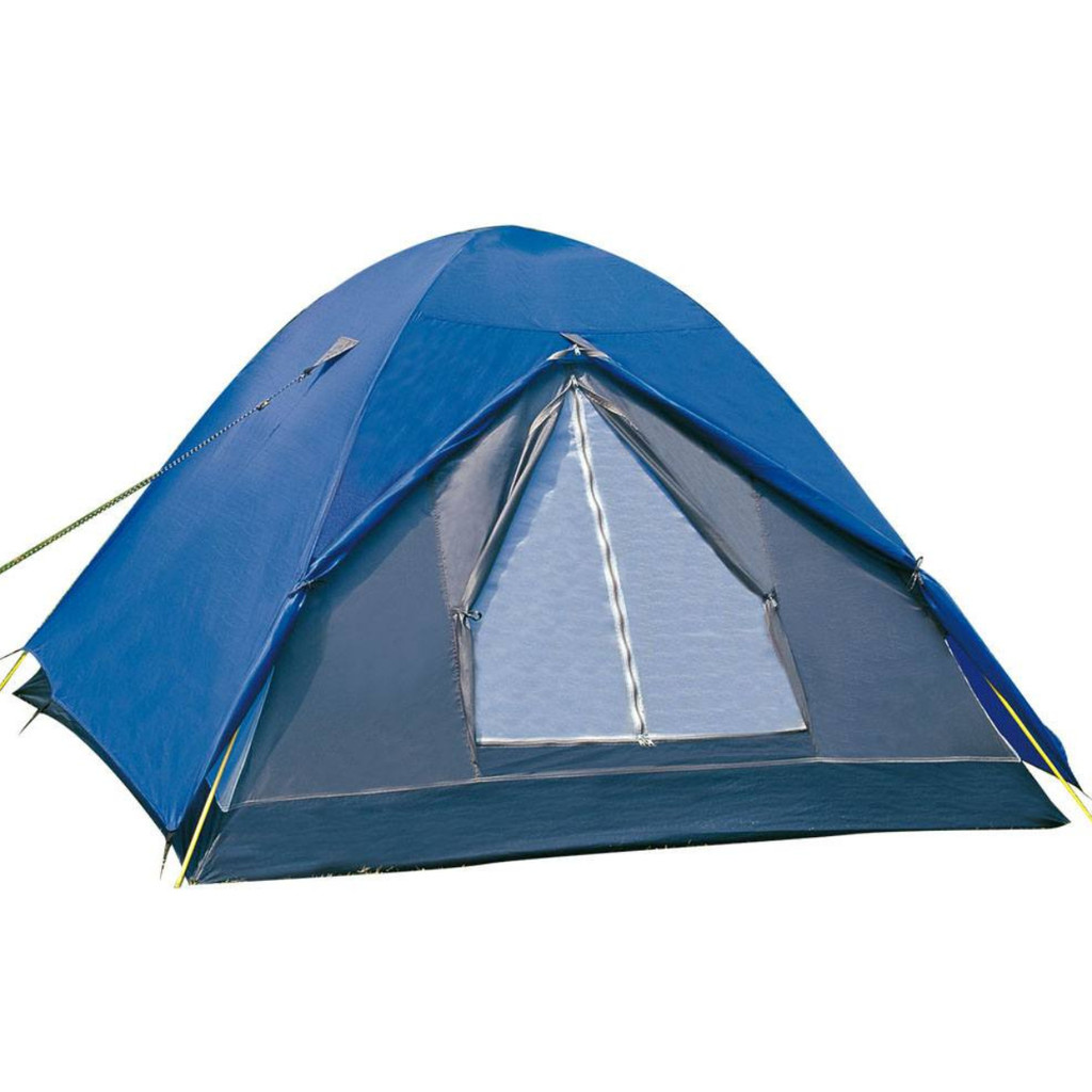 BARRACA DE CAMPING NAUTIKA FOX PARA 4 PESSOAS COM TECIDO IMPERMEAVEL AZUL