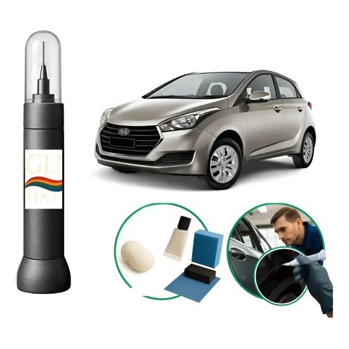 Caneta Pintura Remove Repara Riscos Prata Sand Met Hyundai Prata Sand Met