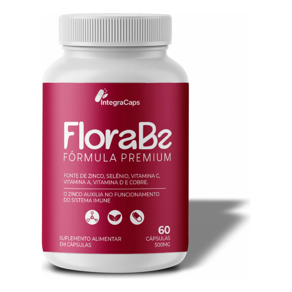 1 Florabe Suplemento Íntimo Saúde Feminina 60 Cápsulas