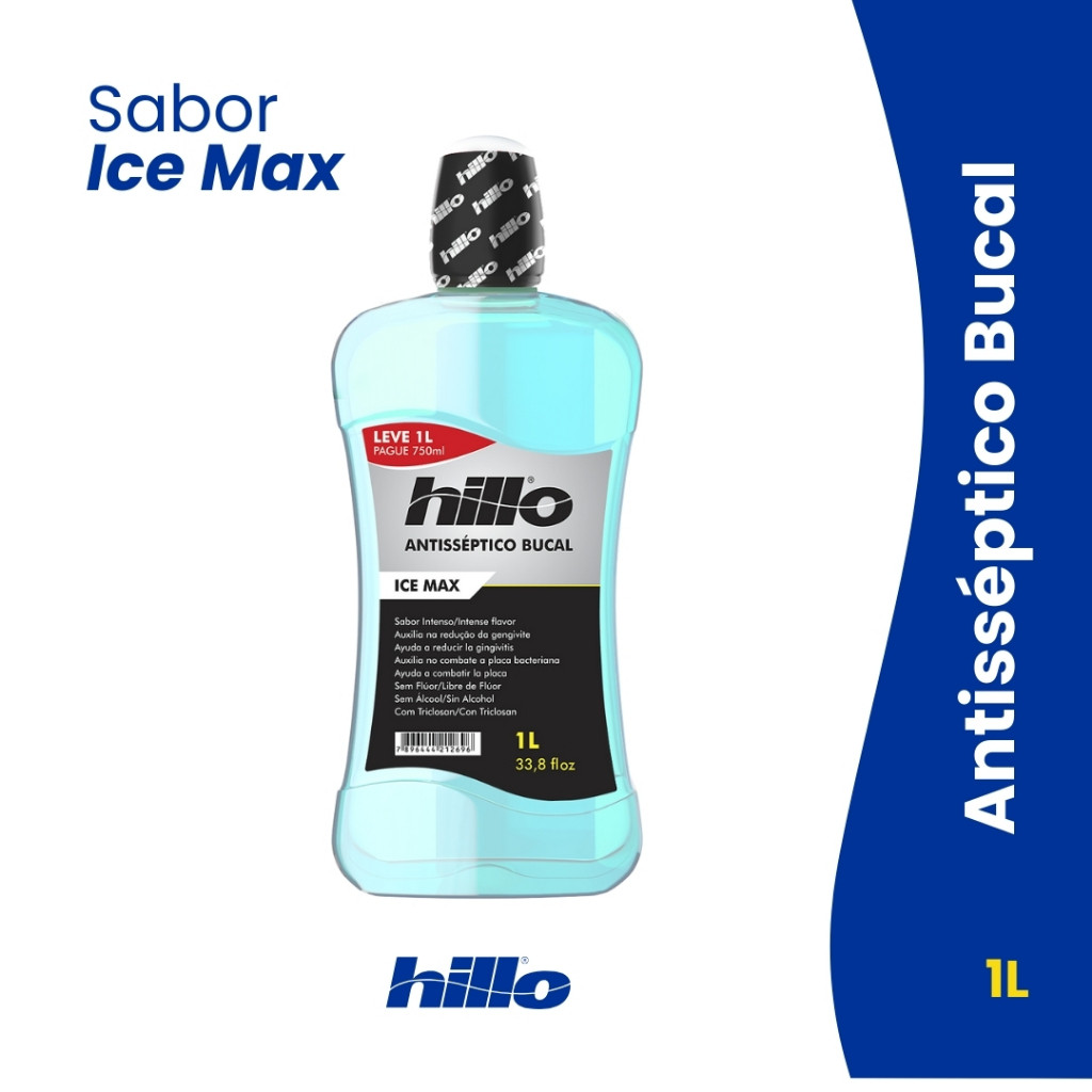 Enxaguante Bucal Ice Max 1Litro – Hillo
