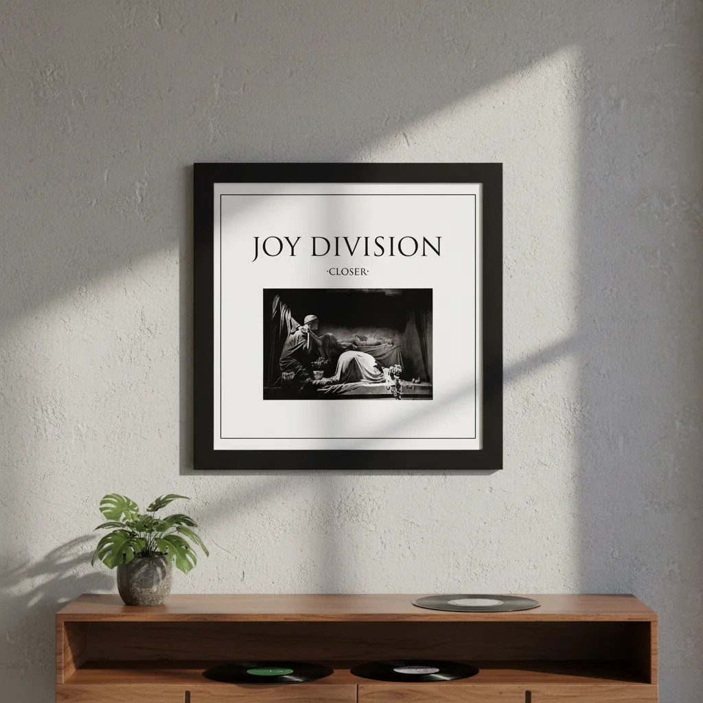 Quadro Decorativo Moldurado 30x40poster Joy Division Closer