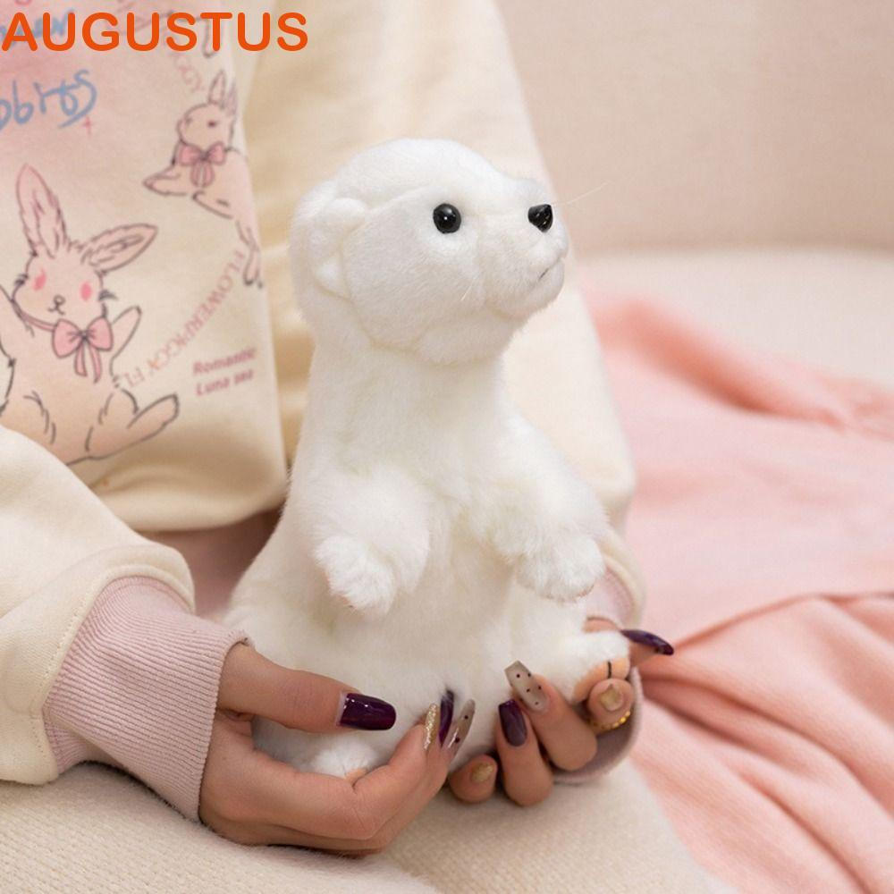 AUGUSTUS Weasel Rat Plush Toy , Adorável Desenho Animado Boneca De Pelúcia Brinquedo , Simulação