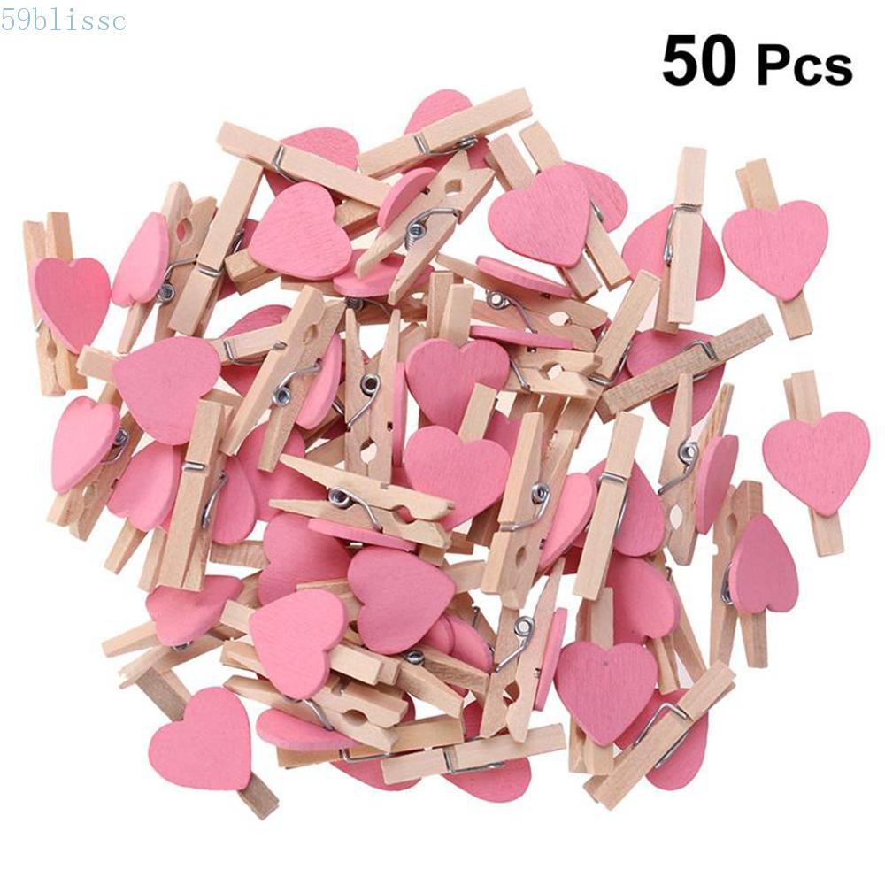 BLISSC Prendedores De Roupas Casa 50 Pçs/Lote Papéis Artesanato Decoração De Festa Mini Clipe De Foto