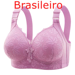 Sutiãs Com Bojo Renda Plus Size Renda push-up sem fio