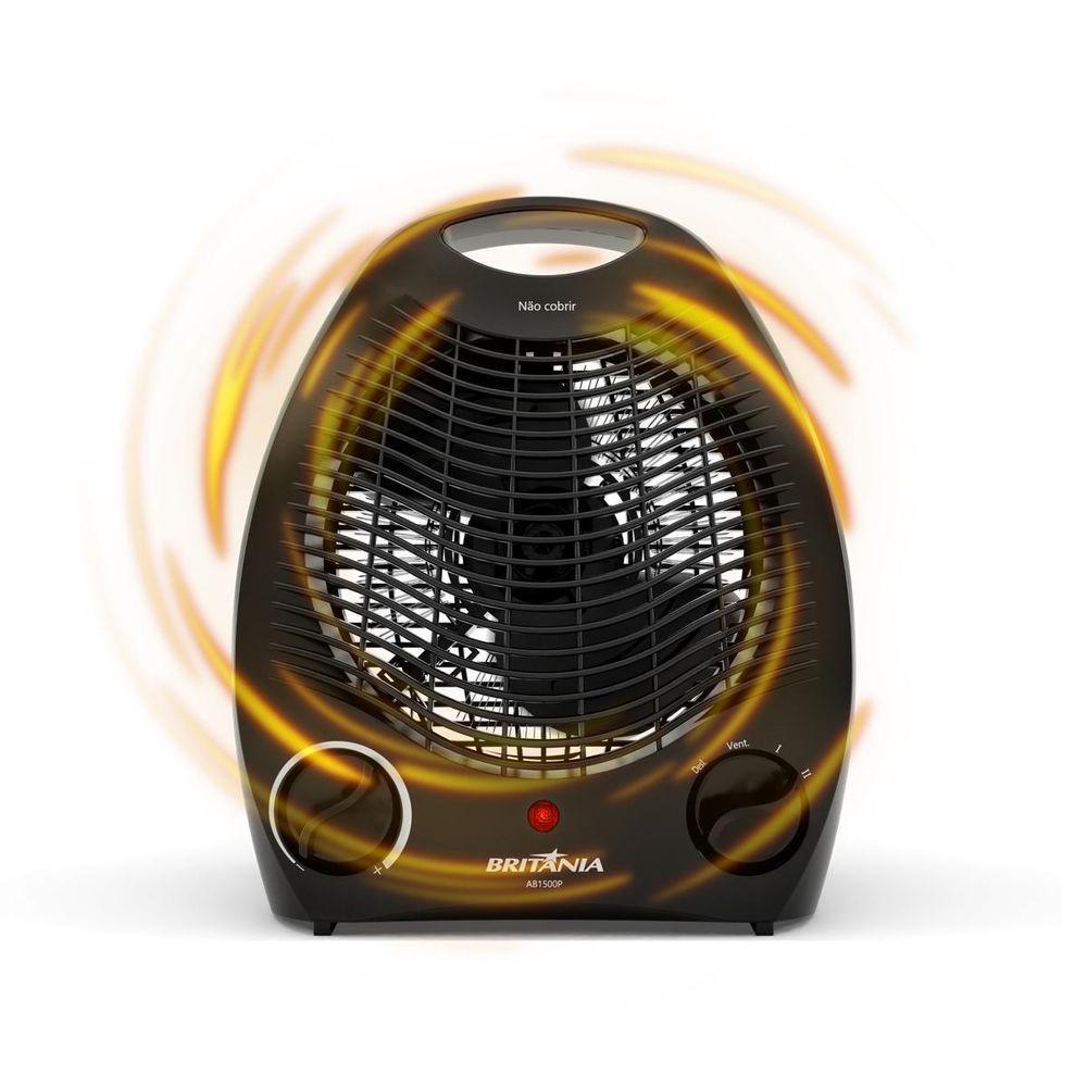 Aquecedor Britânia 2 Em 1 Com 3 Níveis Potência AB1500P 110V · foto 2