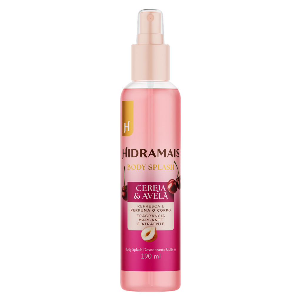 Body Splash Cereja e Avelã 190ml | Marcante e Atraente
