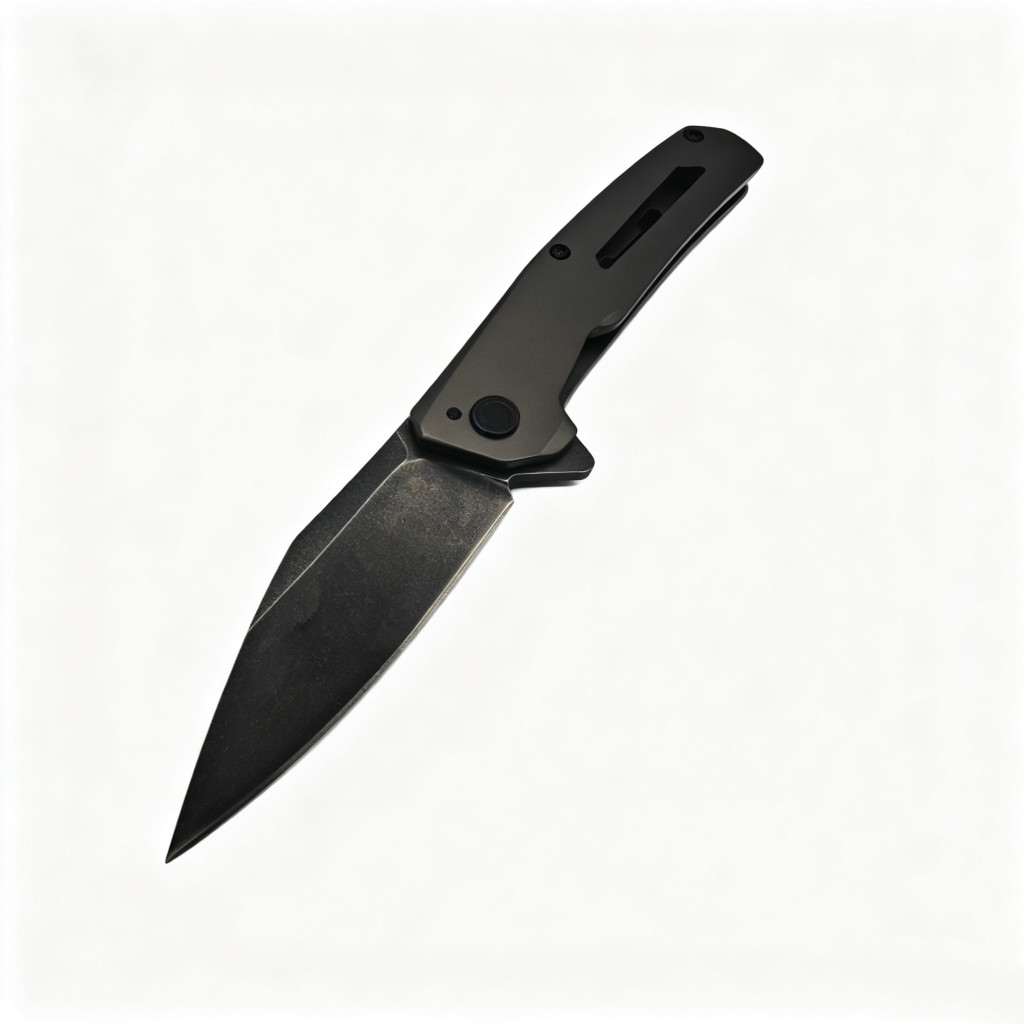 Canivete Top Semi Automatico Com Clip e Trava Aço D2 KER1404 KNIFE MATRIX