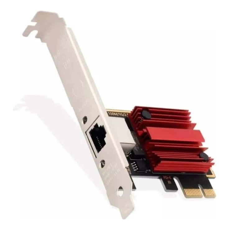 Placa de Rede Knup KP-PL907, PCIe, RJ45, 2.5Gbps, Chipset Realtek RTL8125B