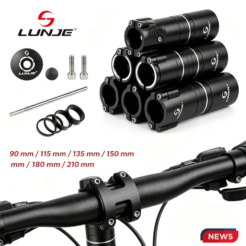 Alongador de Guidão Bike Ahead Set 28.6x90mm, Extensor Prolongador de Altura em Alumínio