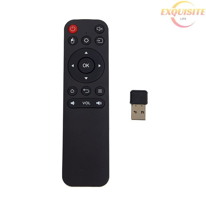 Controle Remoto Sem Fio Universal 2.4G com Teclado e Air Mouse com Receptor USB para Android TV Box/Smart/PC Novo 64205