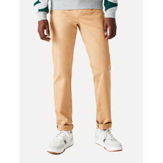 Calça Lacoste Masculina Sarja Chino Slim Fit New Classic Caqui em Oferta na Shopee