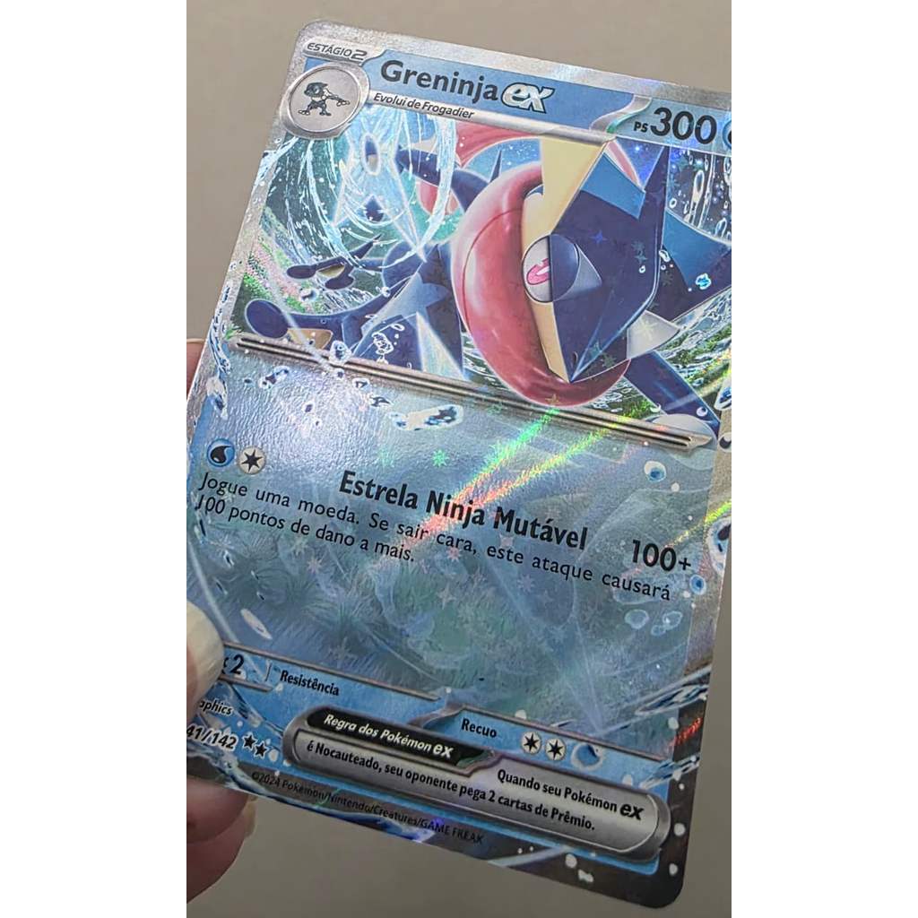 Carta Pokémon Greninja ex (041/142) | Ultra Rara Full Art | Pokémon TCG  | Original PT/BR