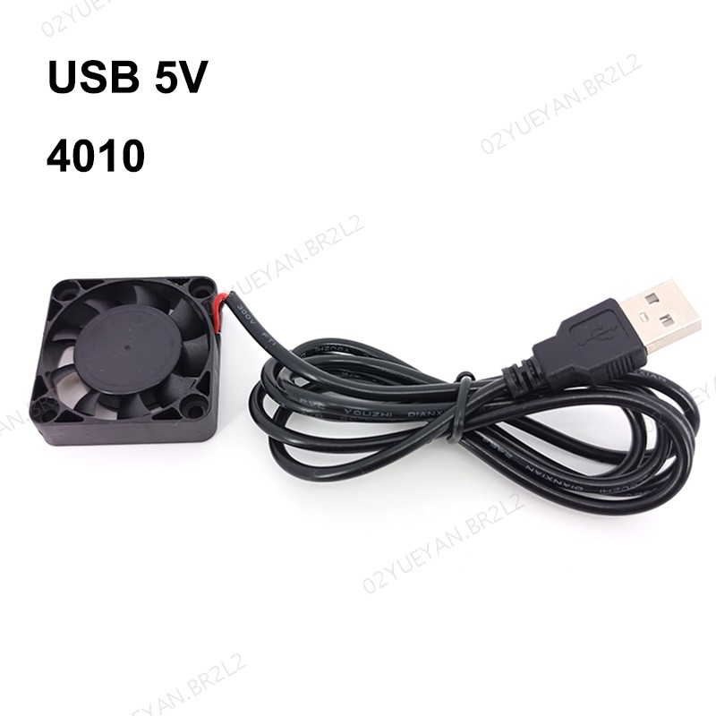 Cabo USB DC 5V 4010 Potência Sem Escova Ventilador De Refrigeração Capa Do Motor 40mm X 10mm Para pc Roteador Impressora