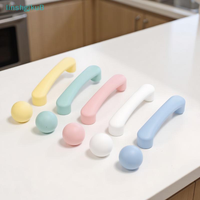 [lLinshgjkuB] Puxadores De Armário De Cerâmica Estilo Nórdico Para Quarto Infantil Macaron E Gaveta Redondos Coloridos M