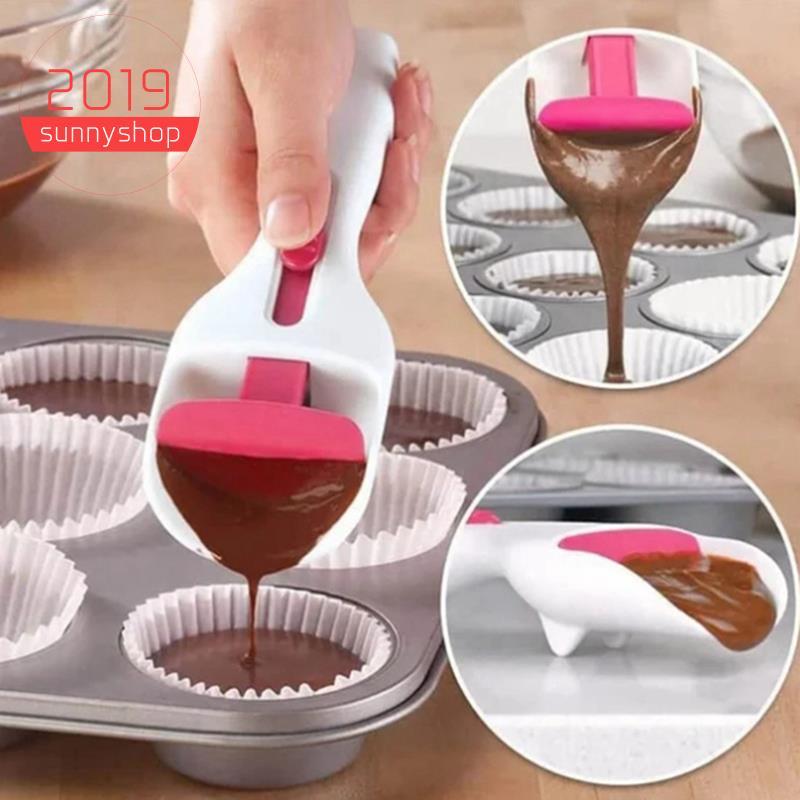 [Bestseller S] Colher De Distribuição De Massa De Bolo , Botão Deslizante De Um Toque Dispensa , Dispensador Doméstico F
