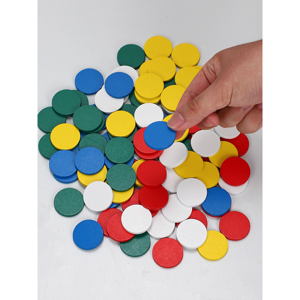 Montessori montessori educação precoce Aids placa redonda de madeira sensorial jardim de infância reconhecimento de cor 