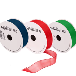 Fita Progresso Voal Liso OZ03 15mm 10 Metros Voil Organza