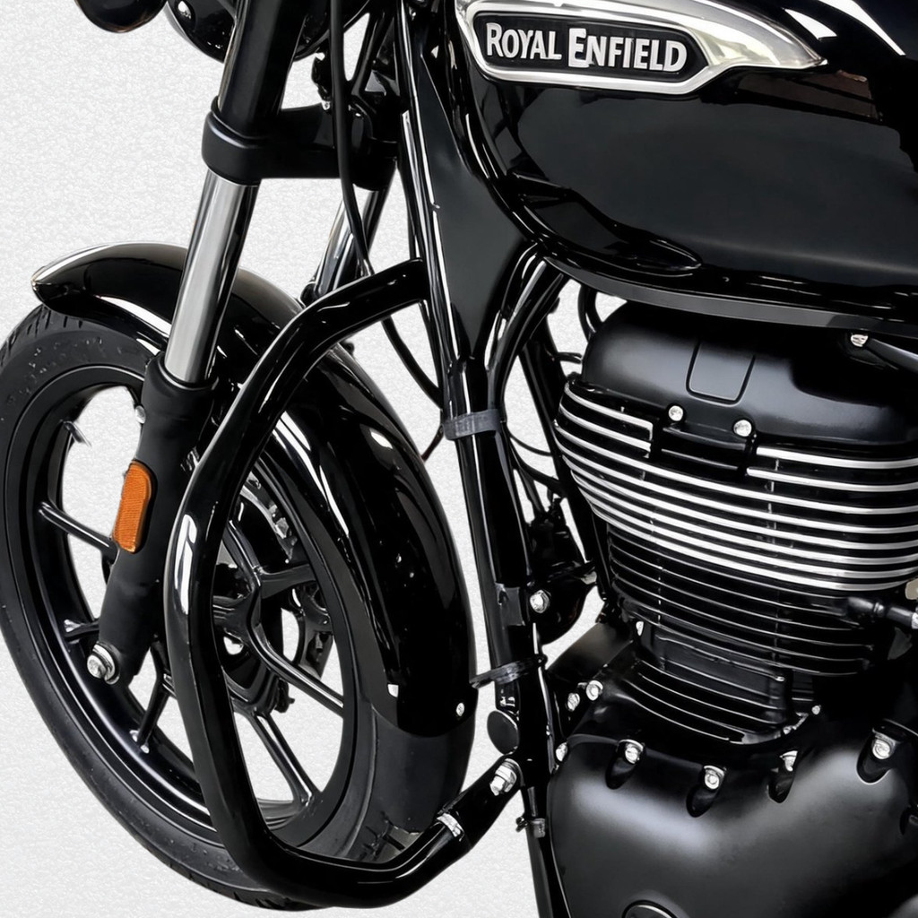 Protetor Motor Mata Cachorro Meteor 350 Classic 350 Preto Alta Resistência Proteção Completa