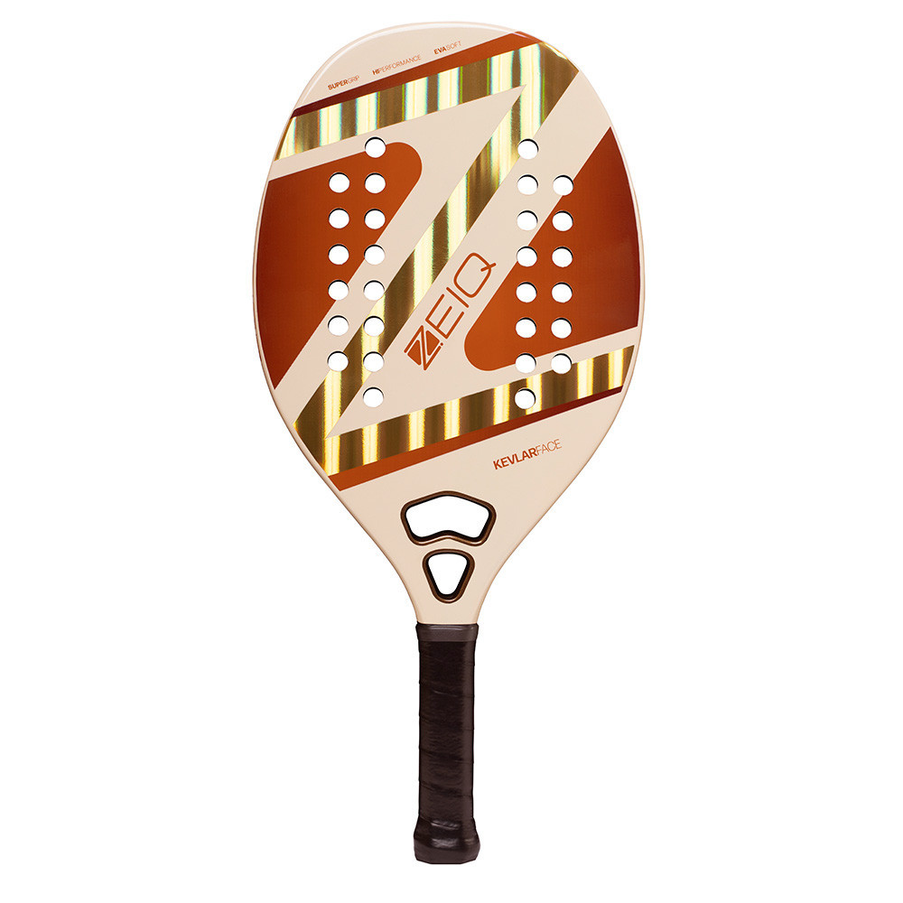 Raquete Beach Tennis Zeiq Classic Kevlar 28 Furos Profissional