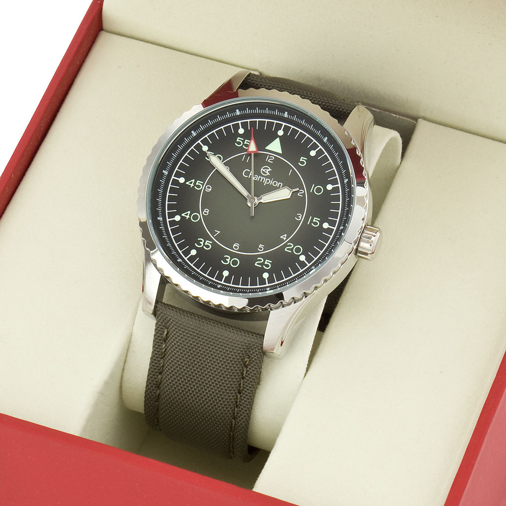 Relógio Masculino Champion Militar Verde Barato Original CH30368G — imagem 2 de 2