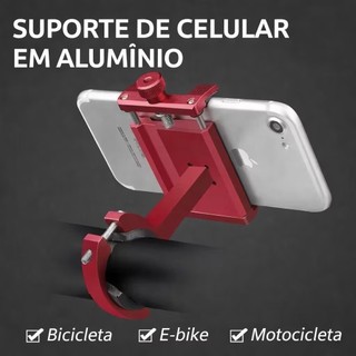Suporte Universal Alumínio para Celular GPS, Ideal para Trilhas e Passeios