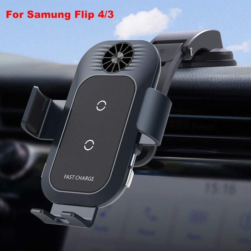 QX Carregador Sem Fio Para Carro , Fixação Automática , Samsung Galaxy Z Flip 4 